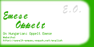 emese oppelt business card